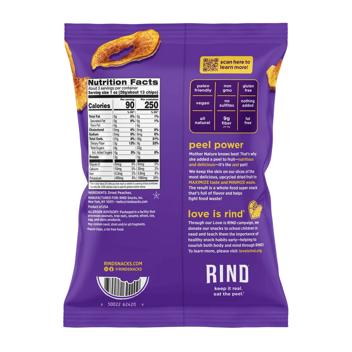 Peach chips